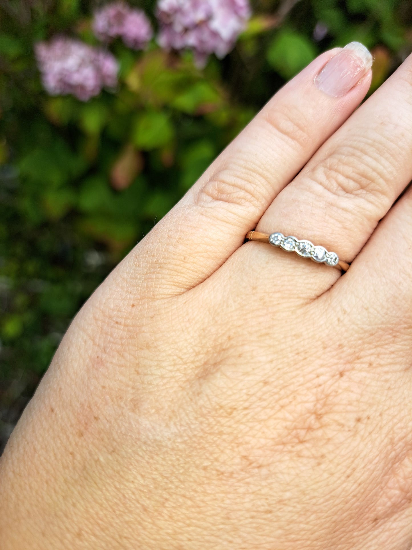 Old Cut Diamond Bezel Ring