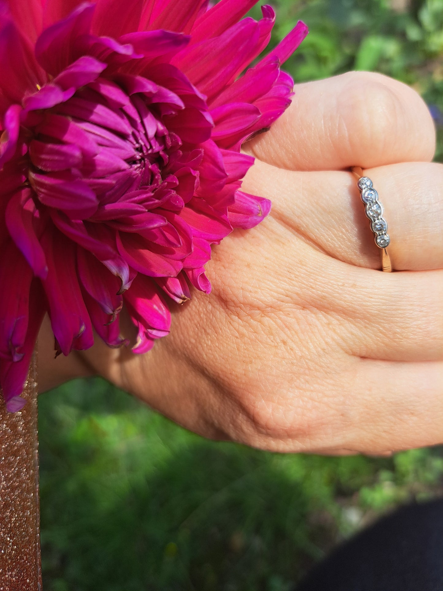 Old Cut Diamond Bezel Ring